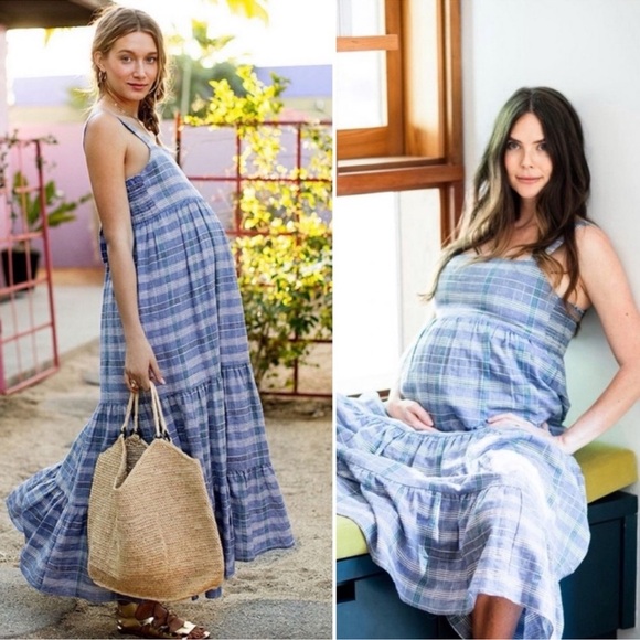 HATCH Jules Maxi Dress Chambray - Picture 5 of 16